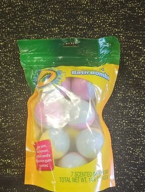 Crayola Bath Bombs - Pink & Light Blue Swirl (7 Pack)